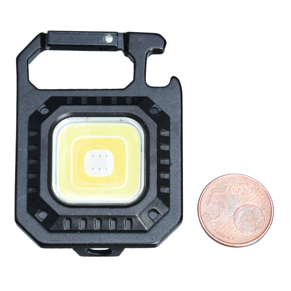 XCell Work Square LED-Akku-Leuchte mit Karabineranhänger